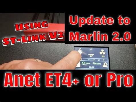 Flash an Anet ET4 Pro or Plus to Marlin 2 firmware using ST